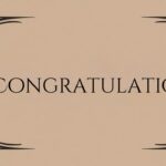 Congratulations