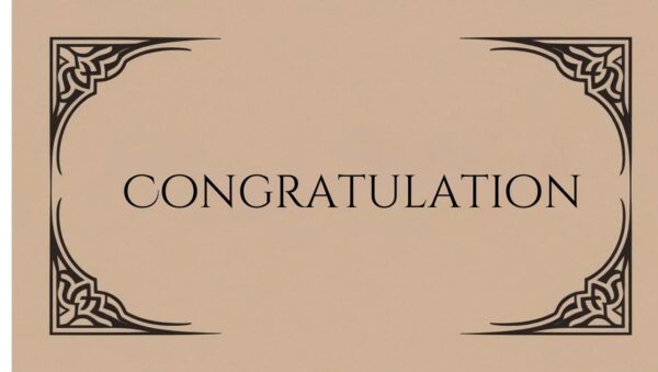 Congratulations